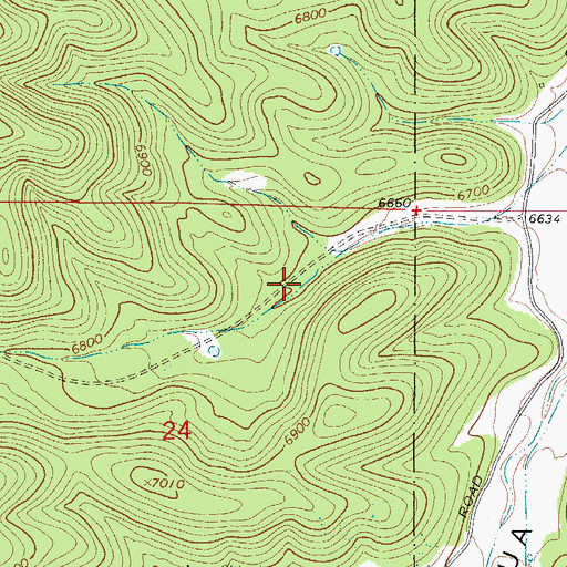 Topographic Map of Prather Tank, NM