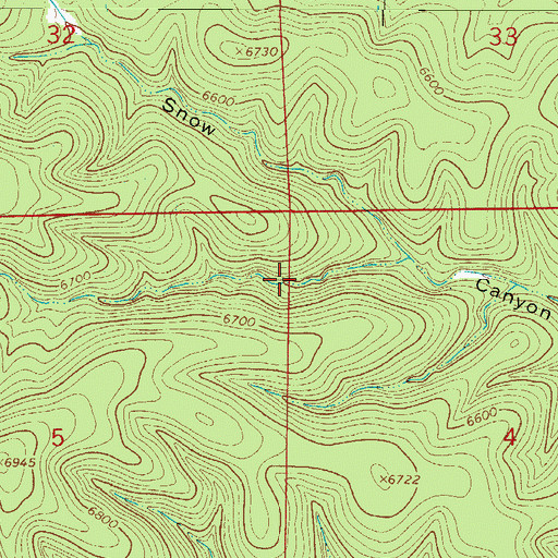 Topographic Map of Lower Snow Tank, NM