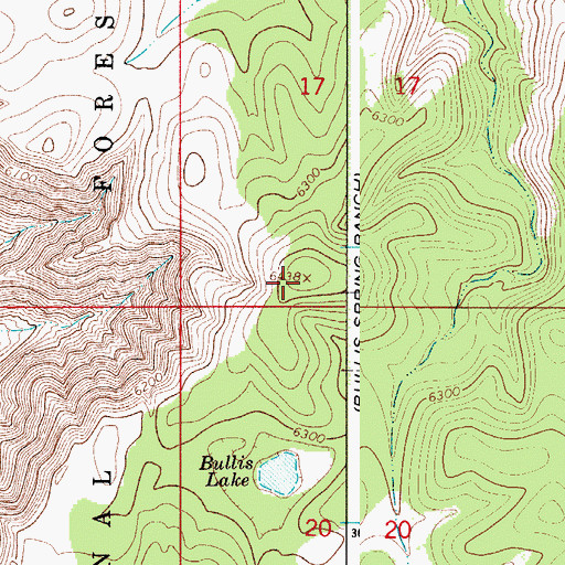 Topographic Map of Big Chief Water Storage Tank, NM