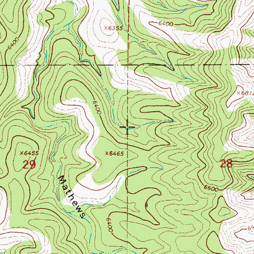 Topographic Map of Mathews Tank Number Three, NM