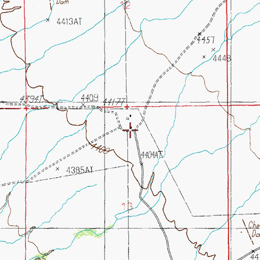 Topographic Map of Palmer Ranch, AZ