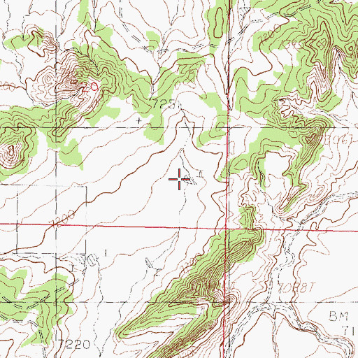 Topographic Map of Cher Tank, NM