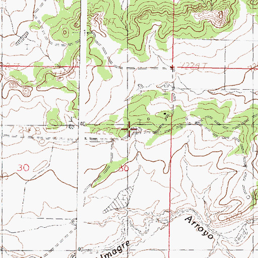 Topographic Map of Tom Tank, NM