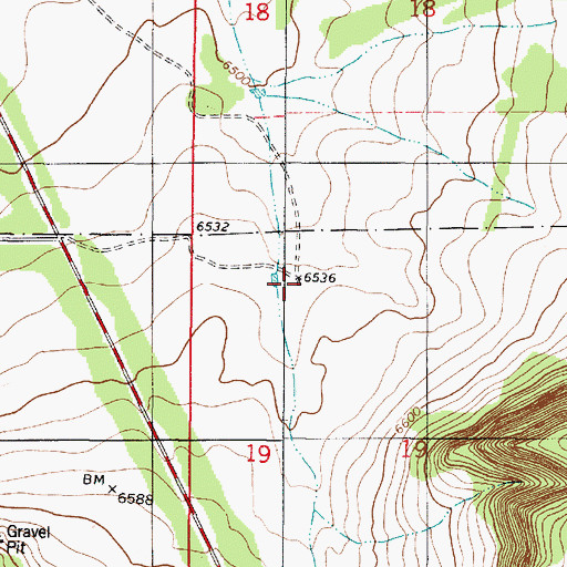 Topographic Map of Shartzer Windmill, NM