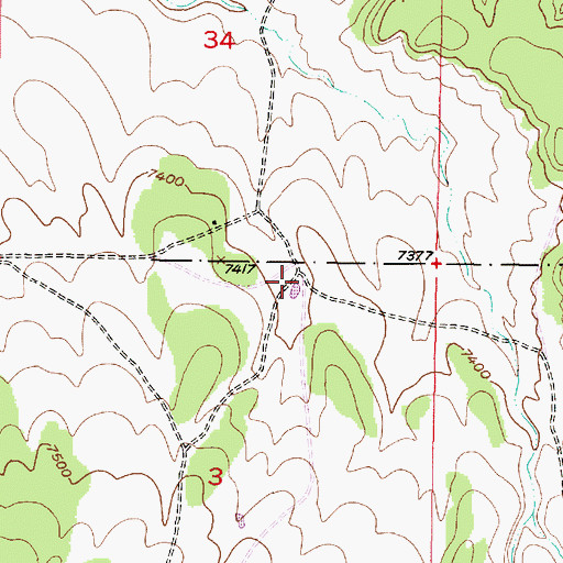 Topographic Map of Quick Tank, NM