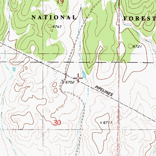 Topographic Map of Martin Tank, NM