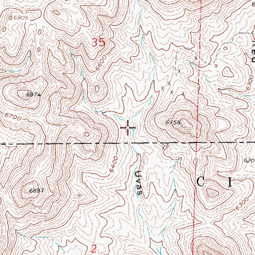 Topographic Map of Las Uvas Spring, NM