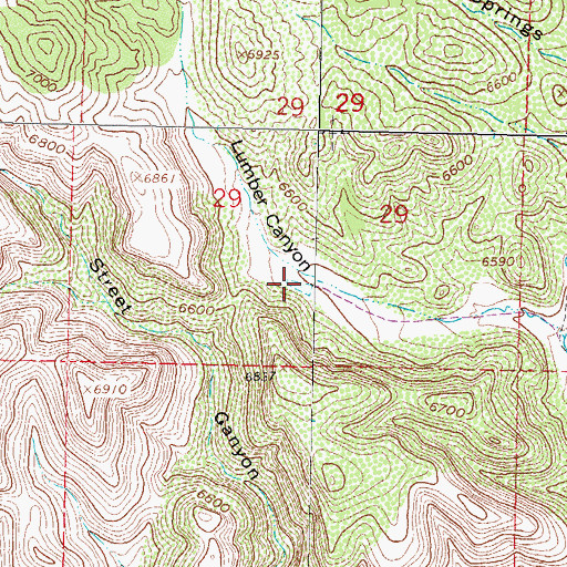 Topographic Map of Lumber Tank, NM