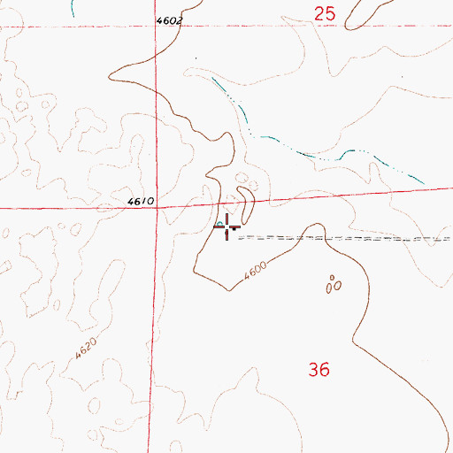 Topographic Map of Higgins, NM