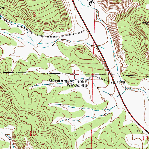 Topographic Map of Datil Well Campground, NM