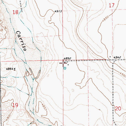 Topographic Map of Webster, NM