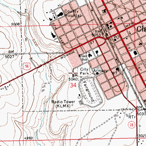 Topographic Map of NASA Wind Charger, NM