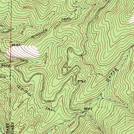 Topographic Map of Aspen Vista Picnic Area, NM