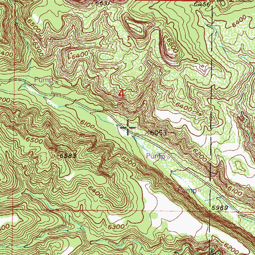 Topographic Map of Pumice Mine Pump, NM