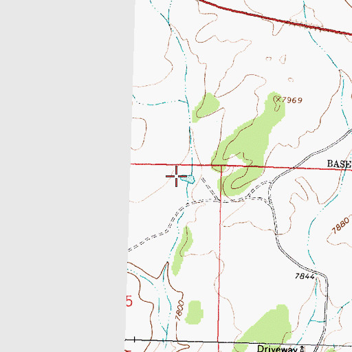 Topographic Map of Driveway Windmill, NM