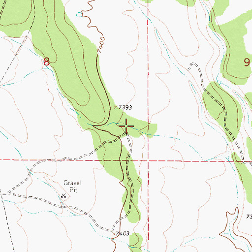 Topographic Map of Bailey Tank, NM