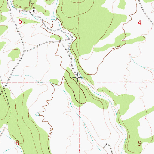 Topographic Map of Corner Tank, NM