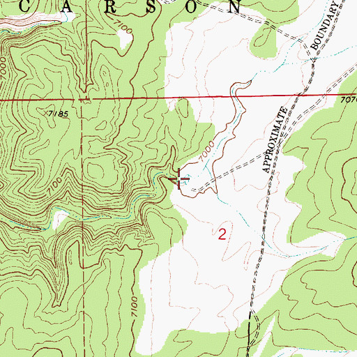 Topographic Map of Servilleta Tank, NM
