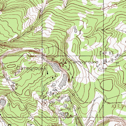 Topographic Map of Upper Logunitas Campground, NM