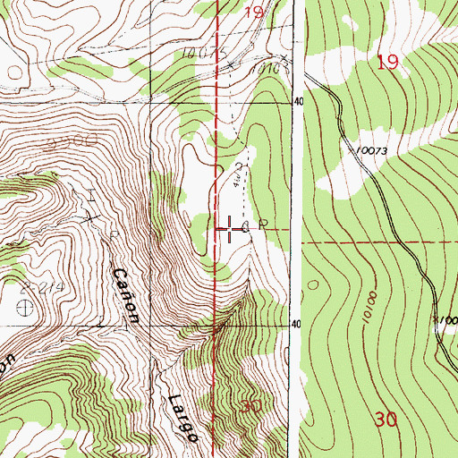 Topographic Map of Dry Lake, NM