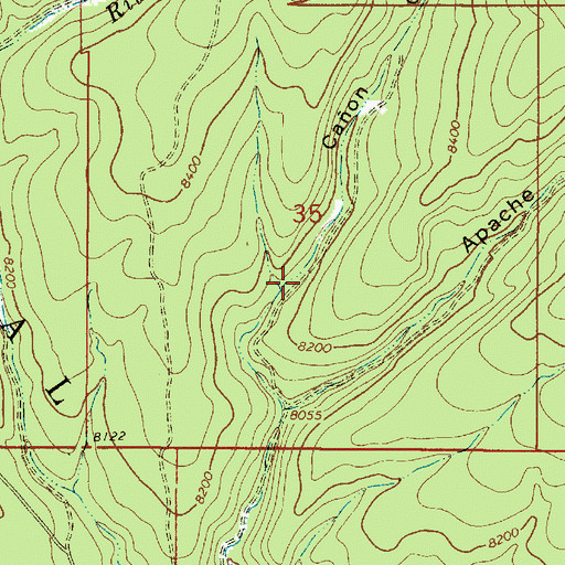 Topographic Map of Corrales Spring, NM