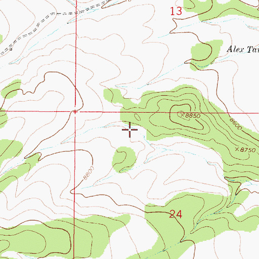 Topographic Map of Miller Tank, NM