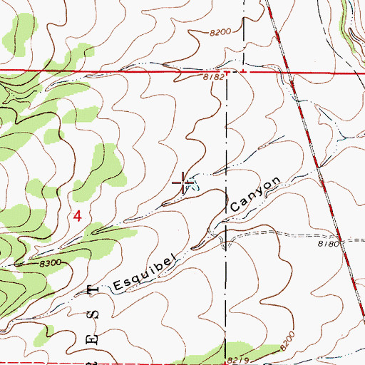 Topographic Map of Dan Johnson Tank, NM