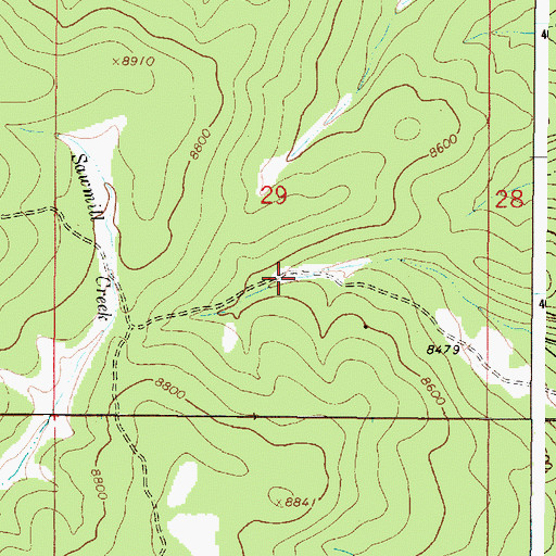 Topographic Map of Negro Tank, NM