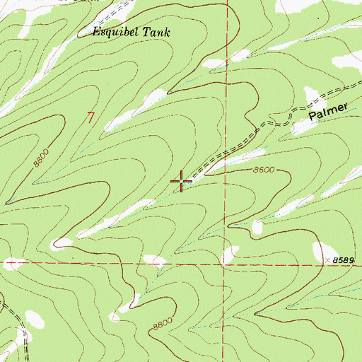 Topographic Map of Deer Tank, NM
