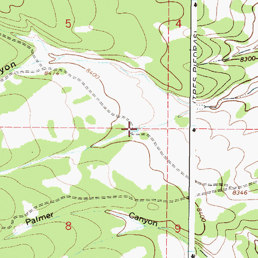 Topographic Map of Morman Tank, NM