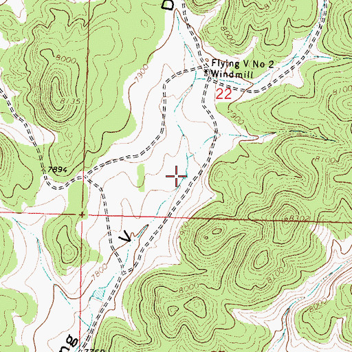 Topographic Map of Upper Tank, NM