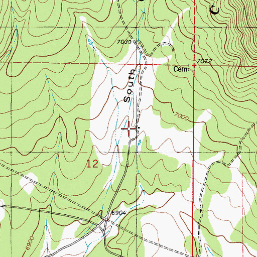 Topographic Map of Bryan, NM