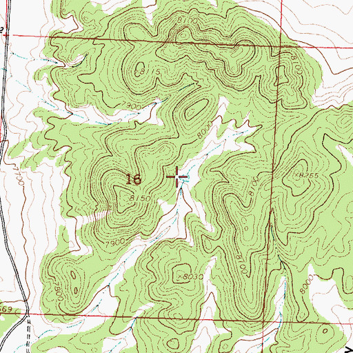 Topographic Map of Deep Tank, NM