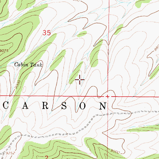 Topographic Map of Kiowa Tank, NM