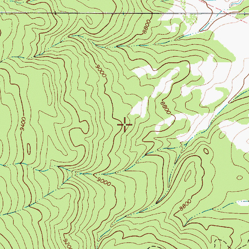 Topographic Map of Angle Fire, NM