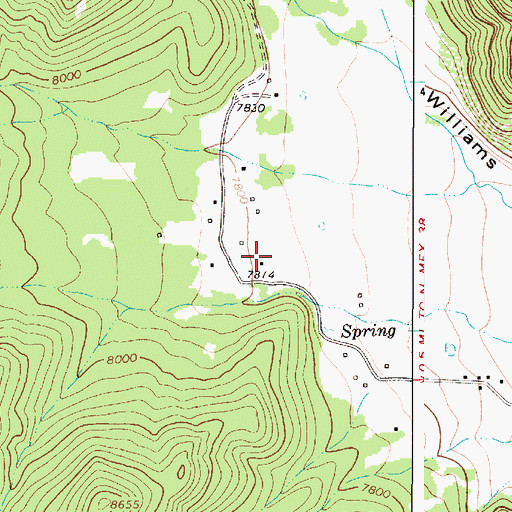 Topographic Map of Guadalupita, NM