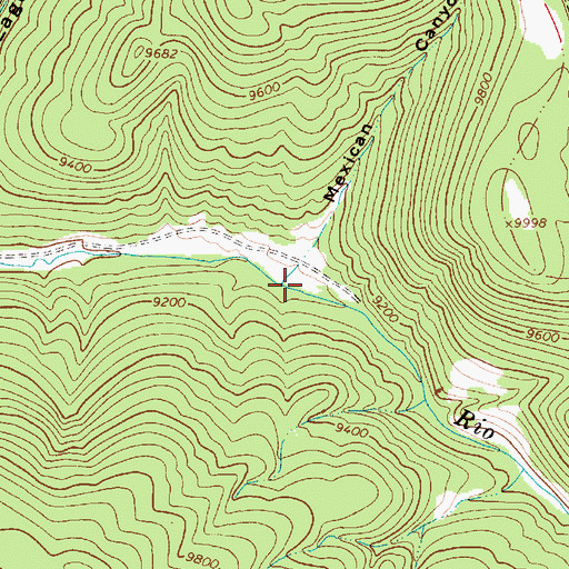 Topographic Map of Rio Chiquito Picnic Area, NM