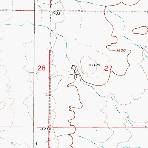 Topographic Map of Reveg Tank, NM