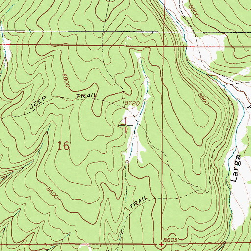Topographic Map of Chupadero Spring, NM