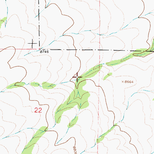 Topographic Map of Llano Tank, NM