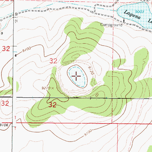 Topographic Map of Pit Tank Number Three, NM