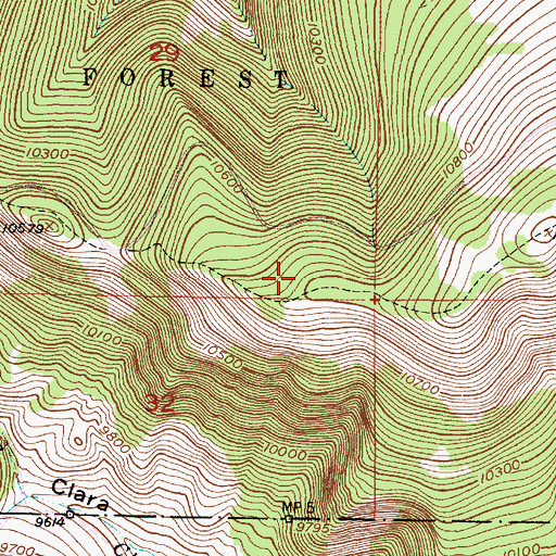 Topographic Map of Highline Trail, NM