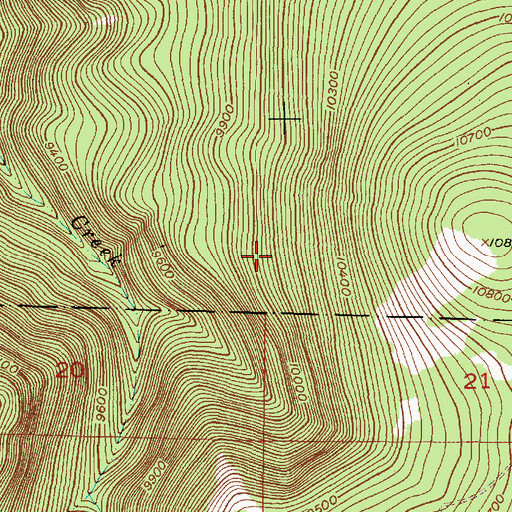 Topographic Map of Rechuelos Trail, NM