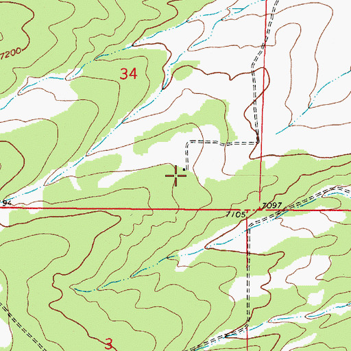 Topographic Map of Drake Ranch, NM