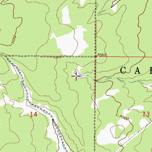 Topographic Map of Hartig Tank, NM