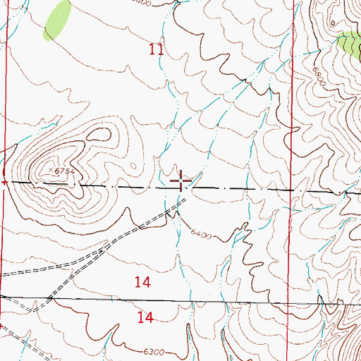 Topographic Map of Puertecito Rim Tank, NM