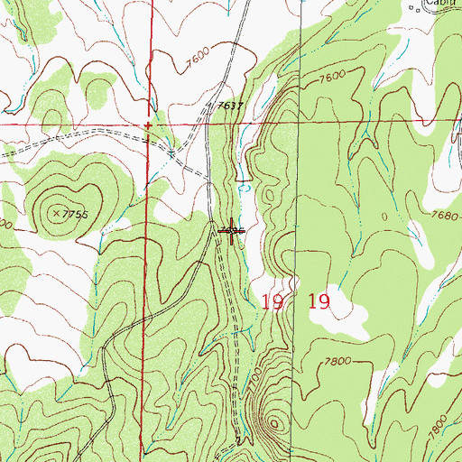 Topographic Map of Monica Tank, NM