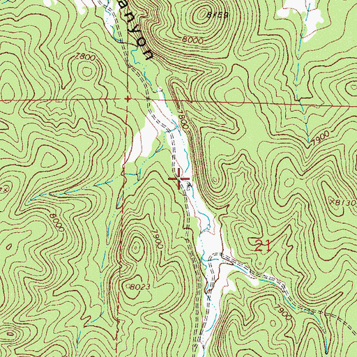 Topographic Map of Walking Beam Windmill, NM