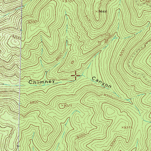 Topographic Map of Sanchez Trough Spring, NM