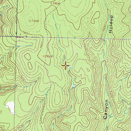 Topographic Map of Upper Holdup Tank, NM